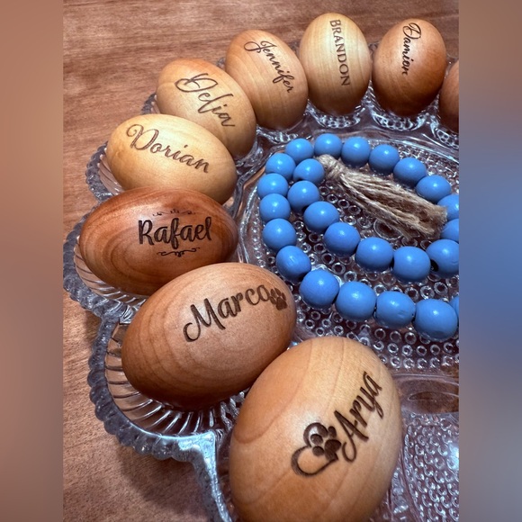 Personalized Wooden Eggs - Picture 10 of 16